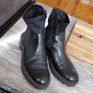 Zara Trafaluc Black Combat Boots